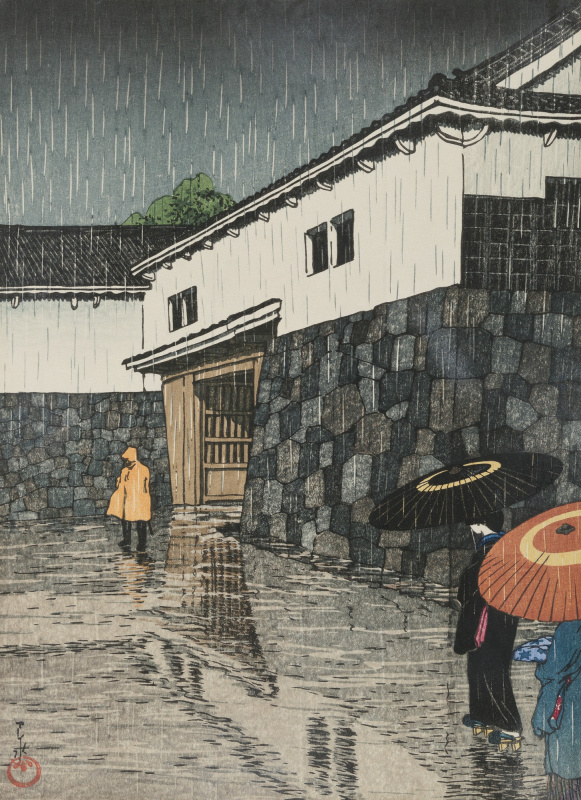 川濑巴水1923日本風景選集岡山内山下大橙漫设040

