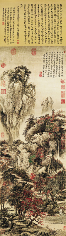 260[清]王翚《溪山红树图》