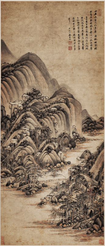 明 王鉴 富春山居图(二版)纸本118x50
