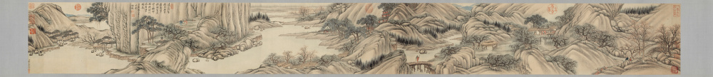 清 励宗万 探雪图卷27x249