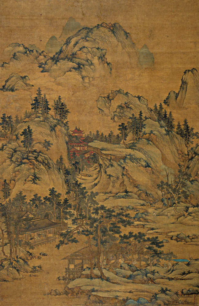明 周臣 娟本45X70