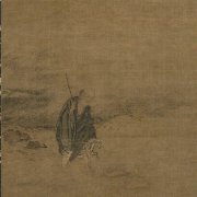 宋 马远 洞山渡水图 77.6×33 东京国立博物馆