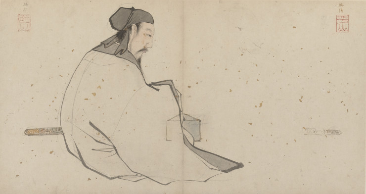 郭羽 宋人 上博画集选纸本真迹扫描高清大图27