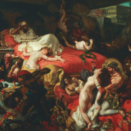 德拉克洛瓦油画《萨达那培拉斯之死》高清大图60