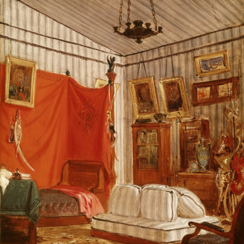 《伯爵的公寓》德拉克洛瓦油画高清大图-031