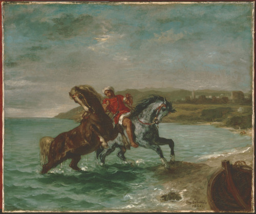 《来自大海的马》德拉克洛瓦油画高清大图62