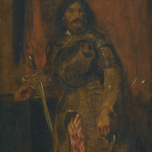 骑士和剑 德拉克洛瓦油画高清大图58