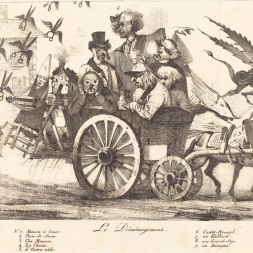 乘坐马车的小丑手稿 德拉克洛瓦油画高清大图20