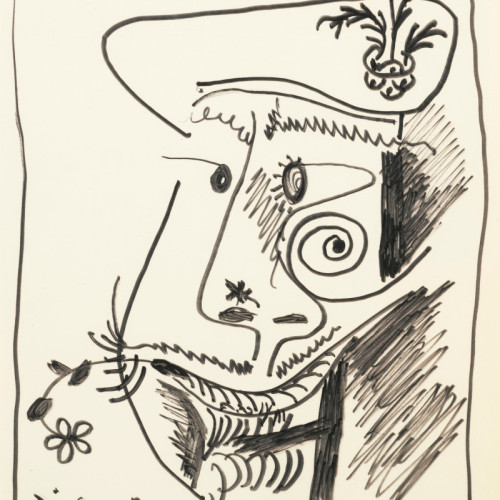 在笑的人 毕加索高清素描(188)