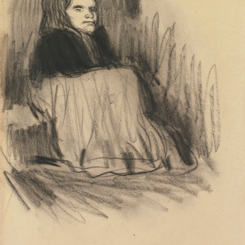 农妇速写 毕加索高清素描(191)