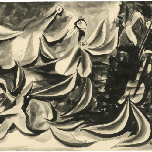 音乐的风景 毕加索高清素描(193)