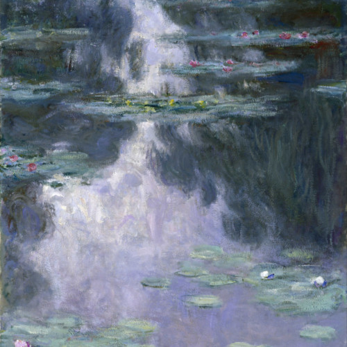 睡莲-38-莫奈-Water Lilies (Nymphéas) 1907