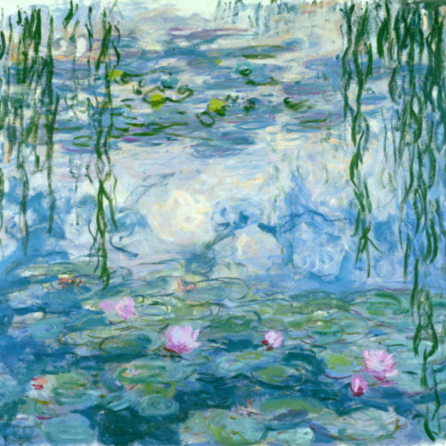 睡莲-27-莫奈-Water Lilies, 1916-1919