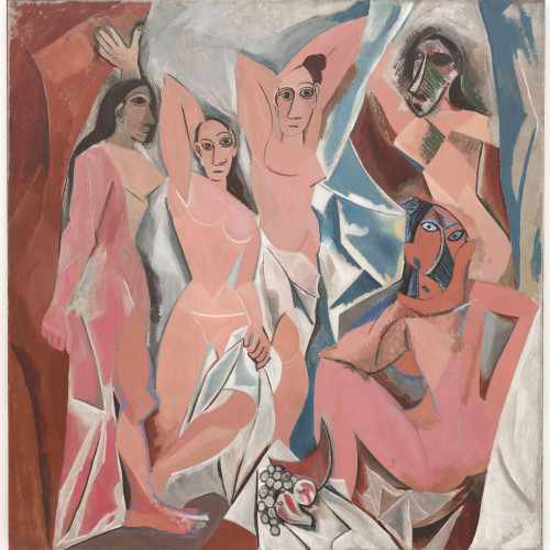 亚维农少女们 毕加索高清油画下载Picasso(50)