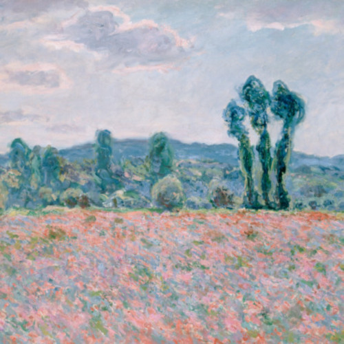 克劳德·莫内-罂粟田-68-莫奈-Claude Monet - Poppy Field (1886)
