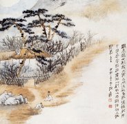 98-张大千 山水人物页-国画...