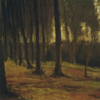 树林边-梵高油画作品