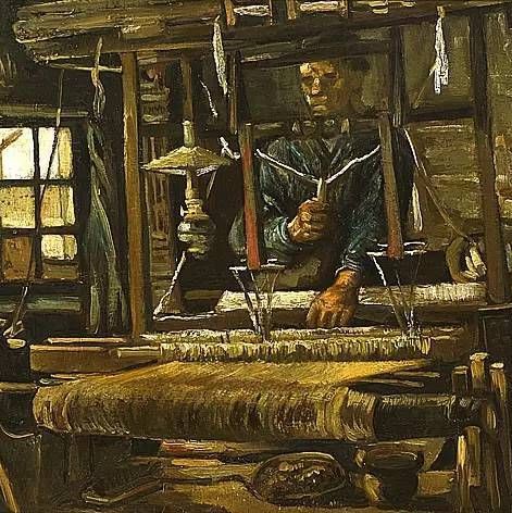 织布的小屋-梵高油画作品
