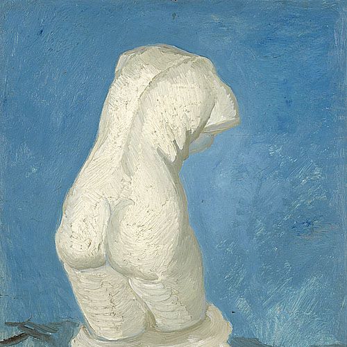 女性躯干石膏雕像-梵高油画作品