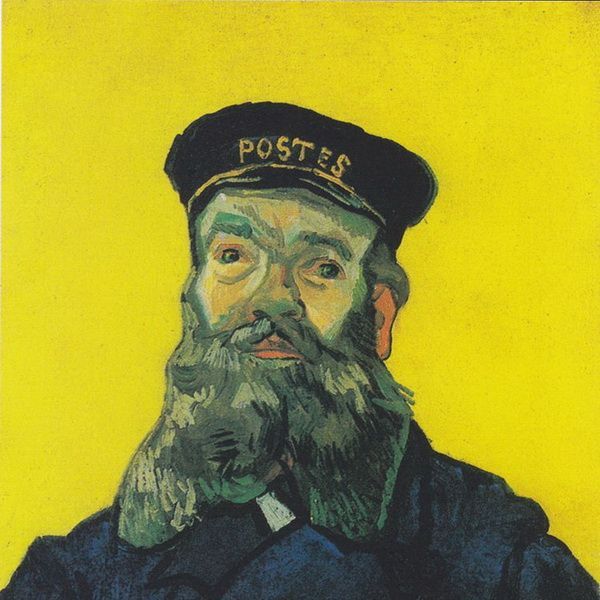 邮差约瑟夫·鲁林肖像-梵高油画...