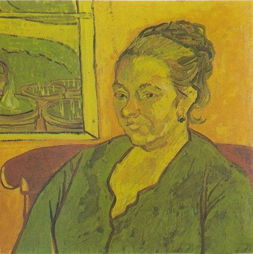 奥古斯蒂娜·鲁林夫人的肖像-梵高油画作品