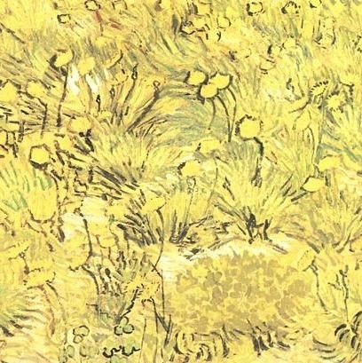 黄色花卉-梵高油画作品