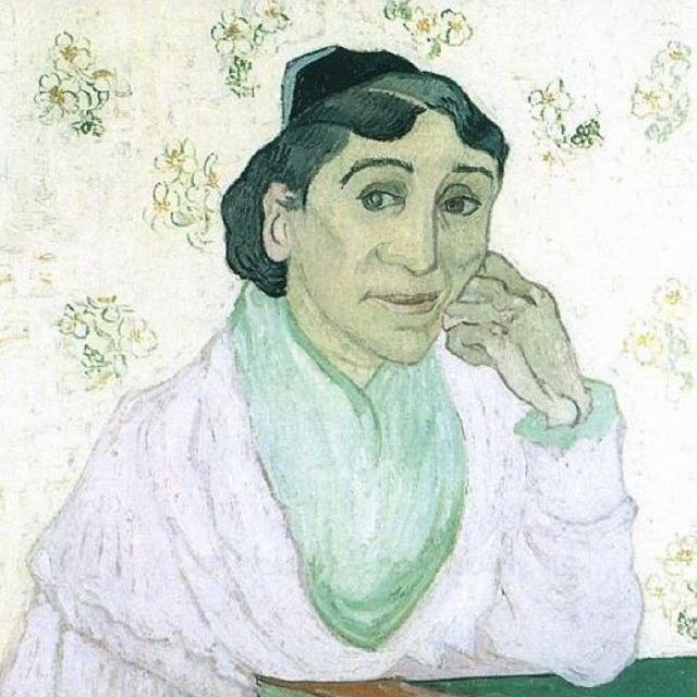 阿尔的妇女(吉努太太)-梵高油画作品