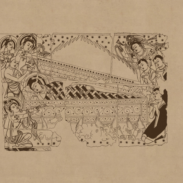 莫高窟 敦煌 壁画 线描人物稿(41) 高清大图下载