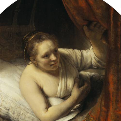 伦勃朗油画《等待托比亚斯的莎拉》1645年高清大图-195