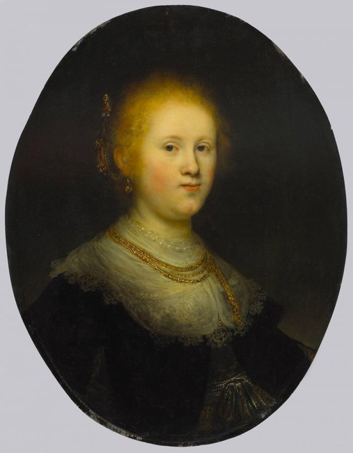 伦勃朗《一个年轻女人的肖像》