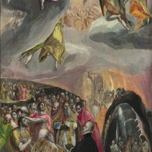埃尔.格列柯 高清油画《天使和圣徒》下载03