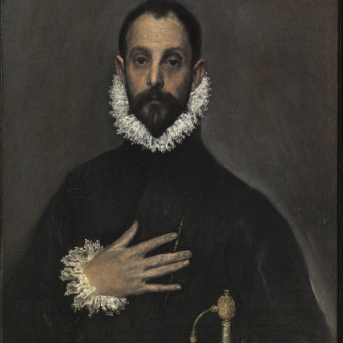 埃尔.格列柯 高清油画《手抚胸膛的贵族男人》下载36