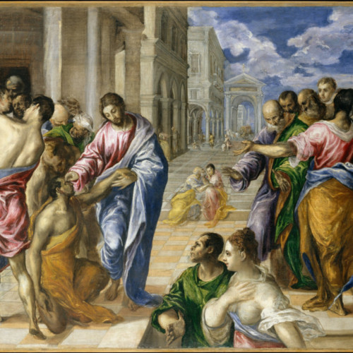 埃尔.格列柯 高清油画《耶稣治愈盲人》下载81