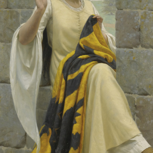 阿尔玛.塔德玛高清油画《绣战旗的女人》下载24