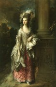 英国肖像画三大师之庚斯博罗名画《格雷厄姆夫人像》赏析