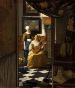 “荷兰小画派”代表画家约翰内斯·维米尔-《情书》鉴赏