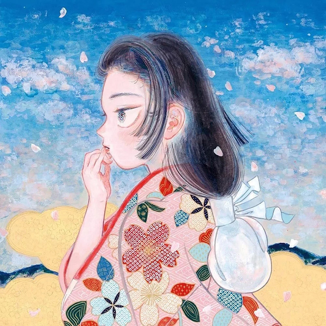 浮世绘风格插画