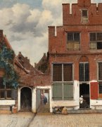 荷兰小城代尔夫特的静谧小街-维米尔作品《小街》赏析