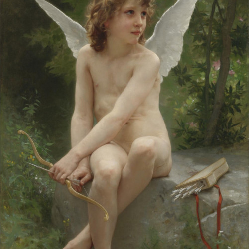 威廉·阿道夫·布格罗高清油画《爱神在观望》下载129