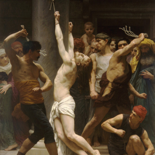 威廉·阿道夫·布格罗高清油画《圣主基督受鞭打》下载064