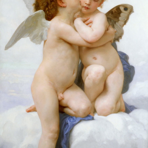 威廉·阿道夫·布格罗高清油画《幼年爱神与塞姬》下载101