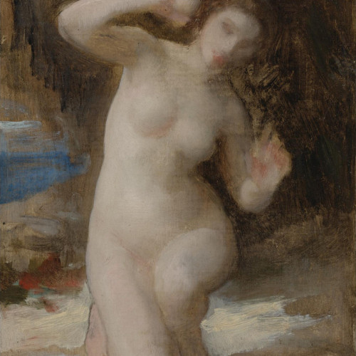 威廉·阿道夫·布格罗高清油画《手拿贝壳的女人》下载027
