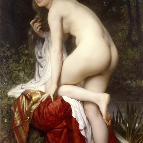 威廉·阿道夫·布格罗高清油画《洗澡后》下载120