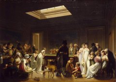 新古典主义风俗油画-《桌球》赏析
