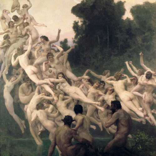 威廉·阿道夫·布格罗高清油画《山岳众女神俄瑞阿得》下载100