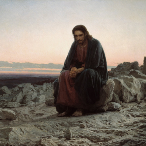 克拉姆斯柯依高清油画《基督在旷野》下载21
