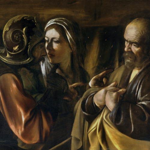 卡拉瓦乔油画《否认圣彼得》高清大图05