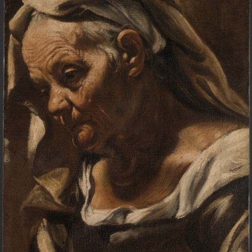 卡拉瓦乔油画《农妇画像》高清大图17