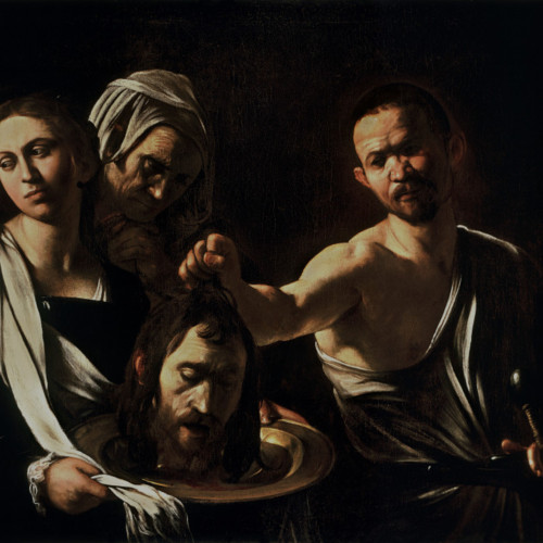 卡拉瓦乔油画《莎乐美收到施洗约翰的头》高清大图43