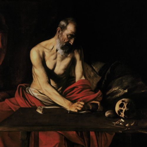 卡拉瓦乔油画《圣杰罗姆》高清大图41